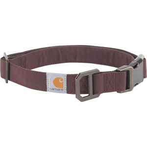 Carhartt Pet Fully Adjustable Webbing Collars for Dogs, Reflective Stitching for Visibility, Blanket Stripe, Medium(Deep Wine (Nylon Canvas & Webbing))