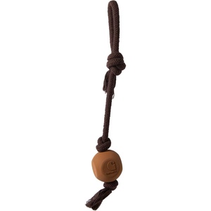Carhartt Pet Training Tools, Rugged Dog Tool for Tug, Fetch and Play, Field Dog Training Pull (Carhartt Brown)(Rubber Ball Dog Rope Pull (Carhartt Brown))