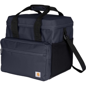 Carhartt Thick Foam Fully Insulated Cold Front Coolers, Premium Ice Retention, Durable Water Resistant Material W/Front Zippered Pocket(Bluestone)
