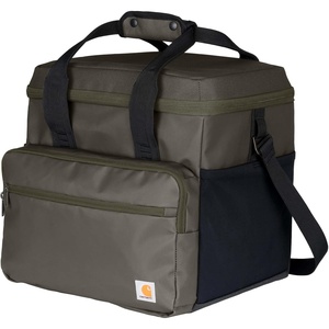 Carhartt Thick Foam Fully Insulated Cold Front Coolers, Premium Ice Retention, Durable Water Resistant Material W/Front Zippered Pocket(Tarmac)