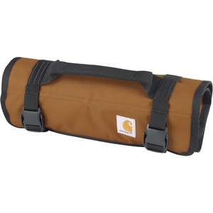 Carhartt Utility Roll Organizer, Durable, Water-Resistant Tool Roll, Black, 16 Pocket(Carhartt Brown)