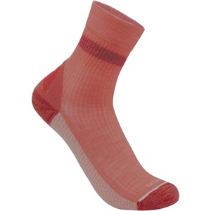 Carhartt Women’s Force Grid Midweight Synthetic-Merino Wool Blend Short Crew Sock(Coral Glow)