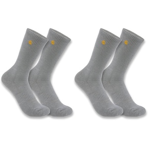 Carhartt Women’s Force Midweight Crew Sock 2 Pack(Heather Grey)