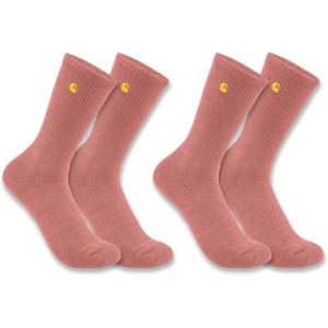 Carhartt Women’s Force Midweight Crew Sock 2 Pack(Rose Tint)
