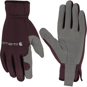 Carhartt Women’s High Dexterity Open Cuff Glove(Blackberry Grey)