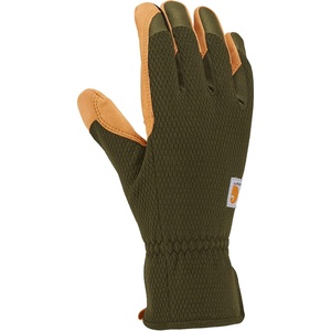 Carhartt Women’s High Dexterity Padded Palm Touch Sensitive Long Cuff Glove(Basil Barley)