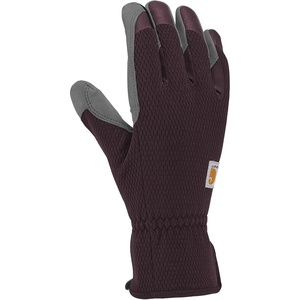 Carhartt Women’s High Dexterity Padded Palm Touch Sensitive Long Cuff Glove(Blackberry Grey)