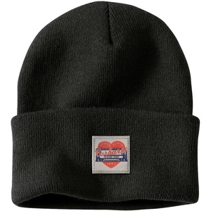 Carhartt Women’s Knit Heart Patch Beanie(Black)