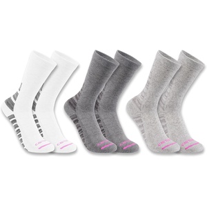 Carhartt Women’s Midweight Synthetic-cotton Blend Crew Sock 3 Pack(Assorted 01)