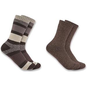 Carhartt Women’s SC3152W Women’s Heavyweight Crew Sock 2-Pack(Assorted 1)
