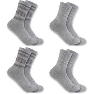 Carhartt Women’s SC5544W Women’s Heavyweight Synthetic-Wool Blend Crew Sock 4-P(Assorted 1 Grey)
