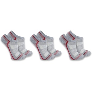 Carhartt Women’s SL6403W Women’s Force® Midweight Low Cut Sock 3-Pack(Grey)
