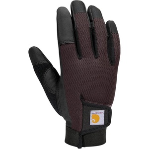 Carhartt Women’s Synthetic Leather High Dexterity Touch Sensitive Secure Cuff Glove(Blackberry)
