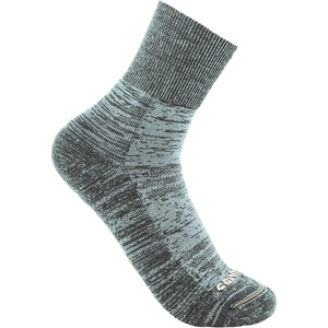 Carhartt Women’s Twin Knit Midweight Short Crew Sock(Carbon Heather)