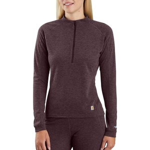 Carhartt Women’s WBL133 Women’s Base Force® Heavyweight Poly-Wool Quart(Deep Wine Heather)