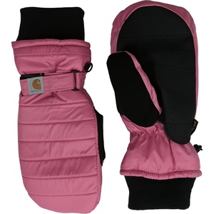 Carhartt Women’s Waterproof Insulated Quilted Knit Cuff Mitten(Rose)