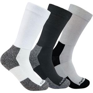Carhartt mens Lightweight Stretch Top Crew Sock 3 Pack(Assorted)