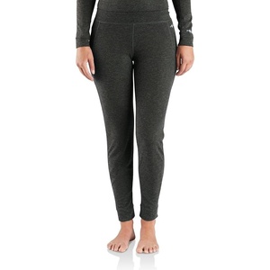Carhartt womens Base Force Heavyweight Polyester-wool Base Layer Bottom(Black Heather)