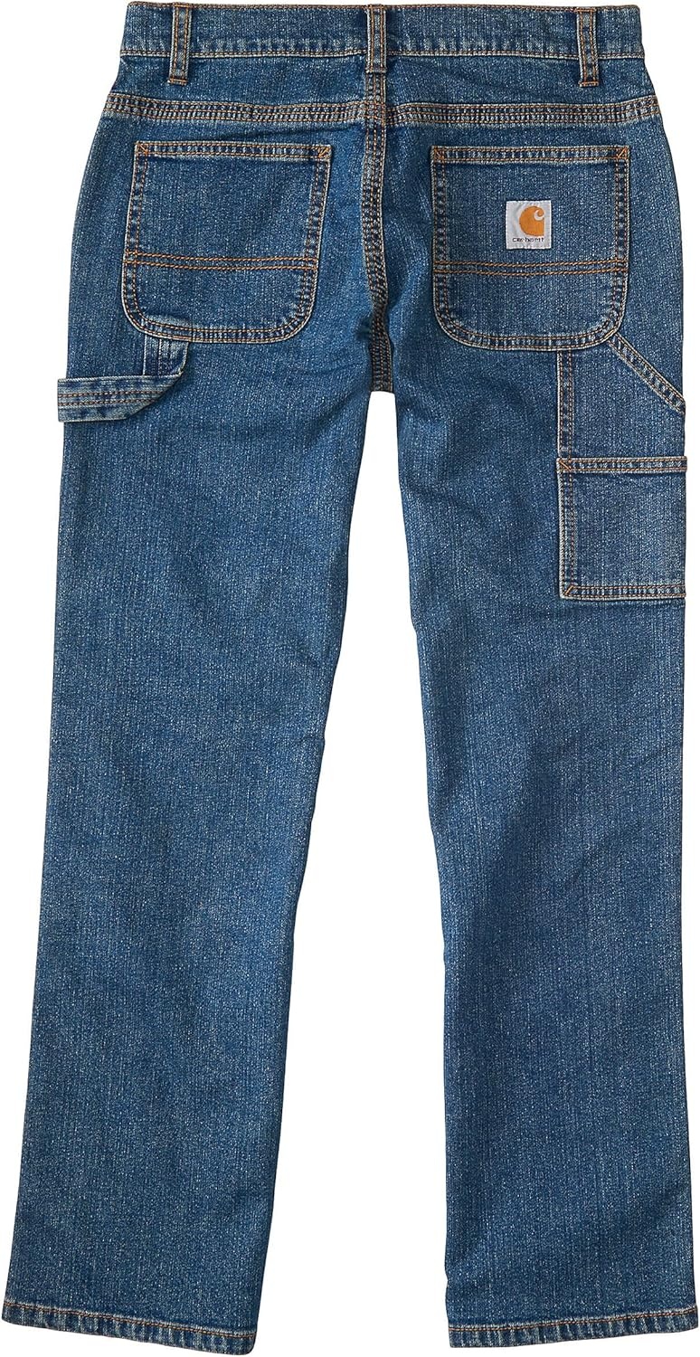 image:imageCarhartt Baby Boys Loose Fit Denim Utility BootCut JeansDenim Medium Wash