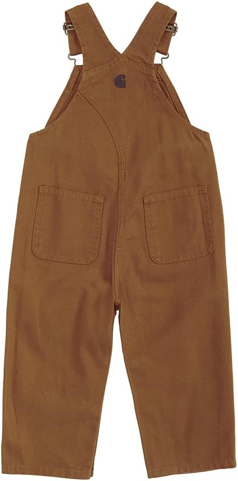 image:imageCarhartt Babyboys Infant Washed Duck Bib Overall Brown 18 Mo