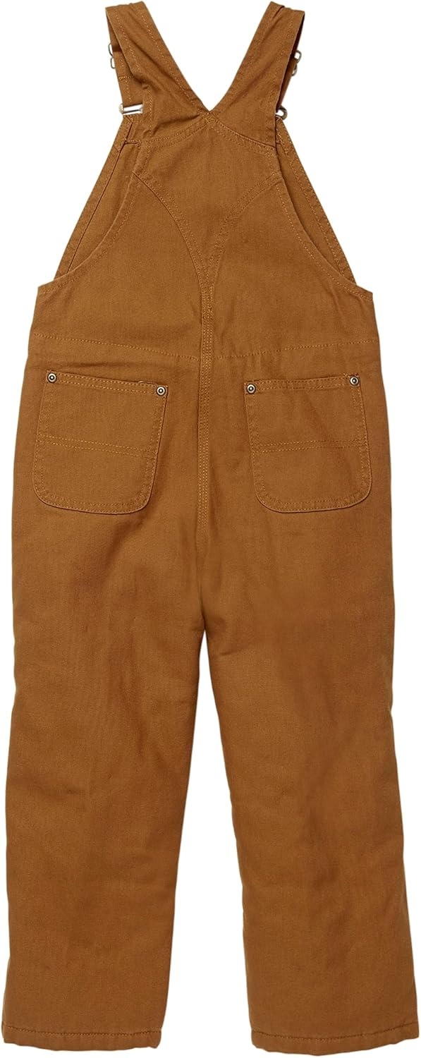 image:imageCarhartt Boys Duck Bib Quilt Lined OverallCarhartt Brown Duck Lined