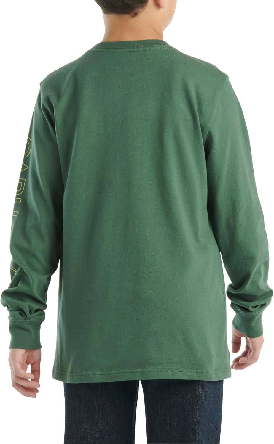 image:imageCarhartt Boys LongSleeve Logo Sleeve Pocket TShirtCilantro