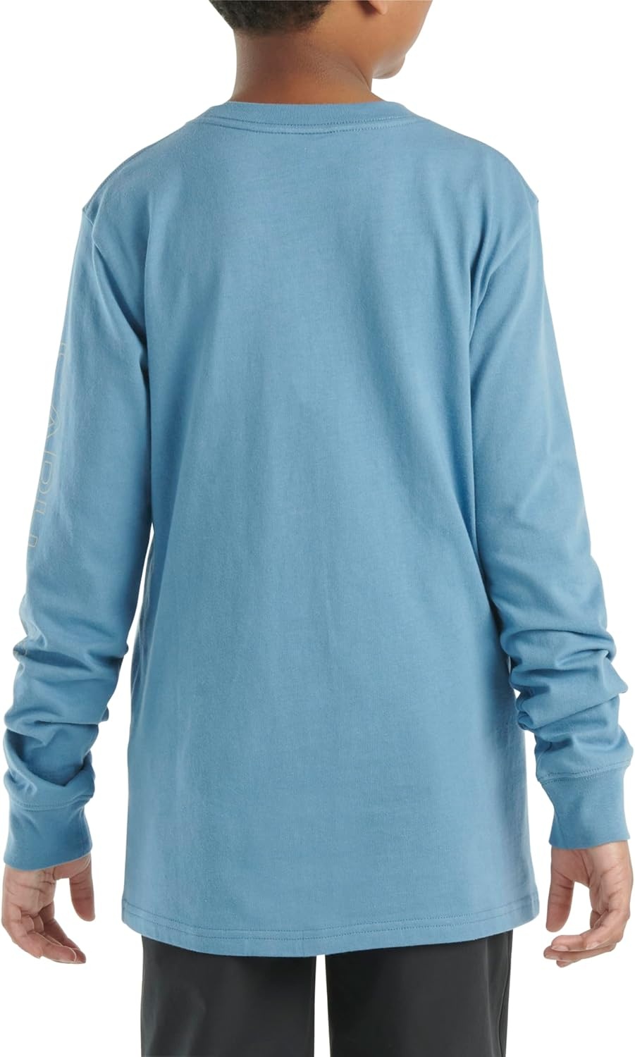 image:imageCarhartt Boys LongSleeve Logo Sleeve Pocket TShirtCoronet Blue