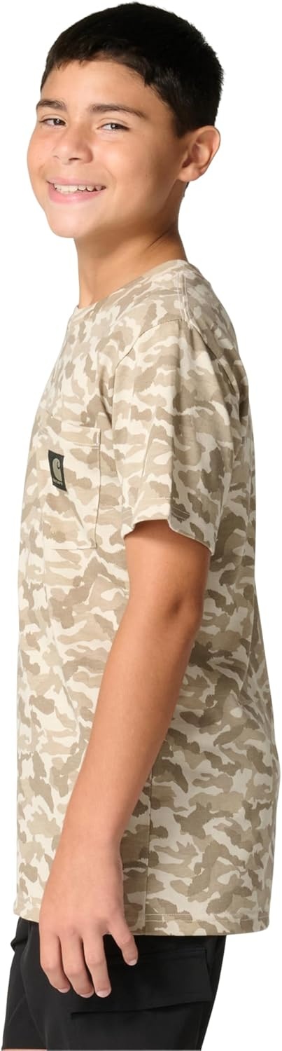 image:imageCarhartt Boys Short Sleeve Camo Print TShirtBrown Camo