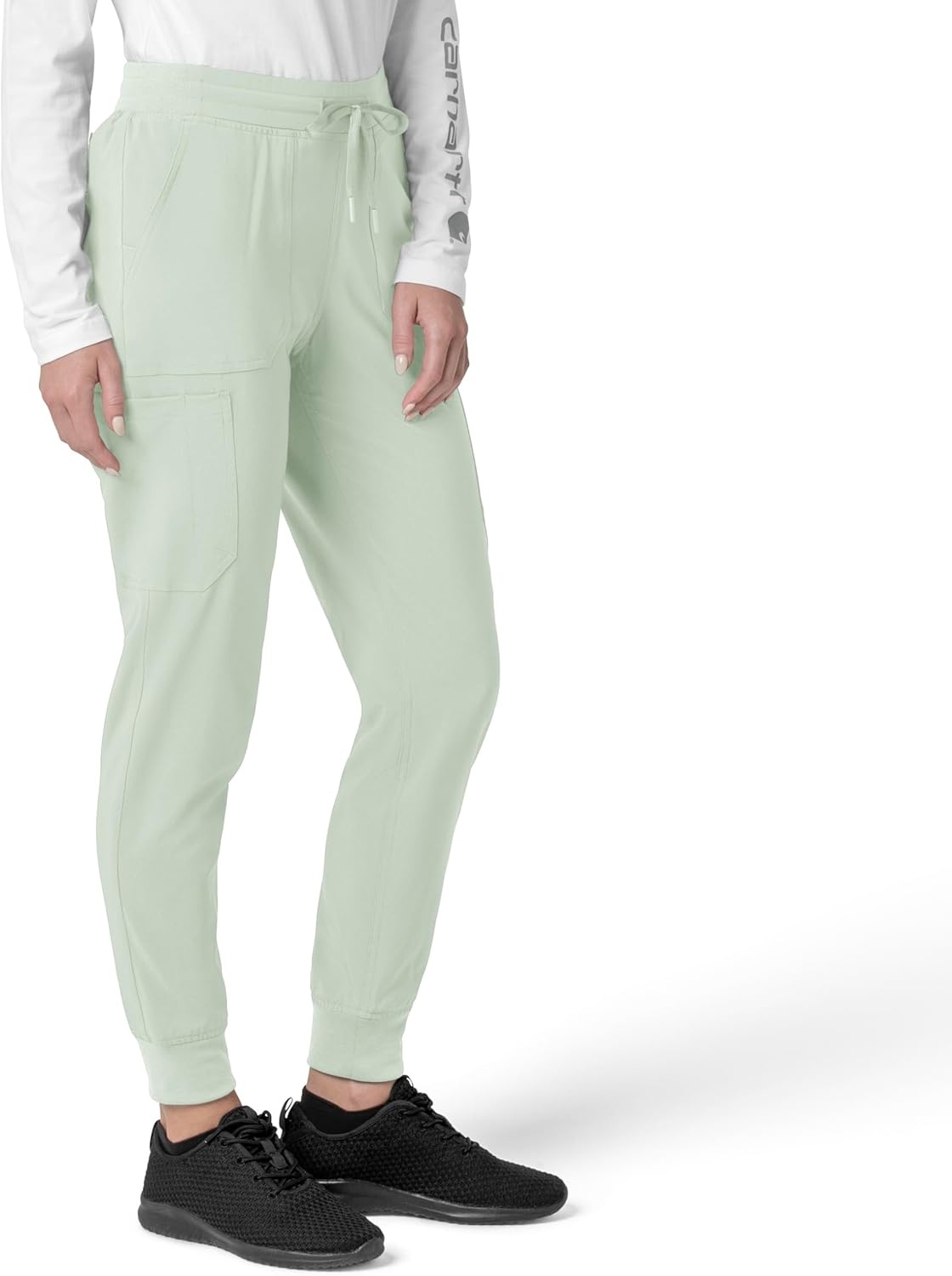 image:imageCarhartt Force CrossFlex Womens Cargo Jogger Scrub PantBig Sky