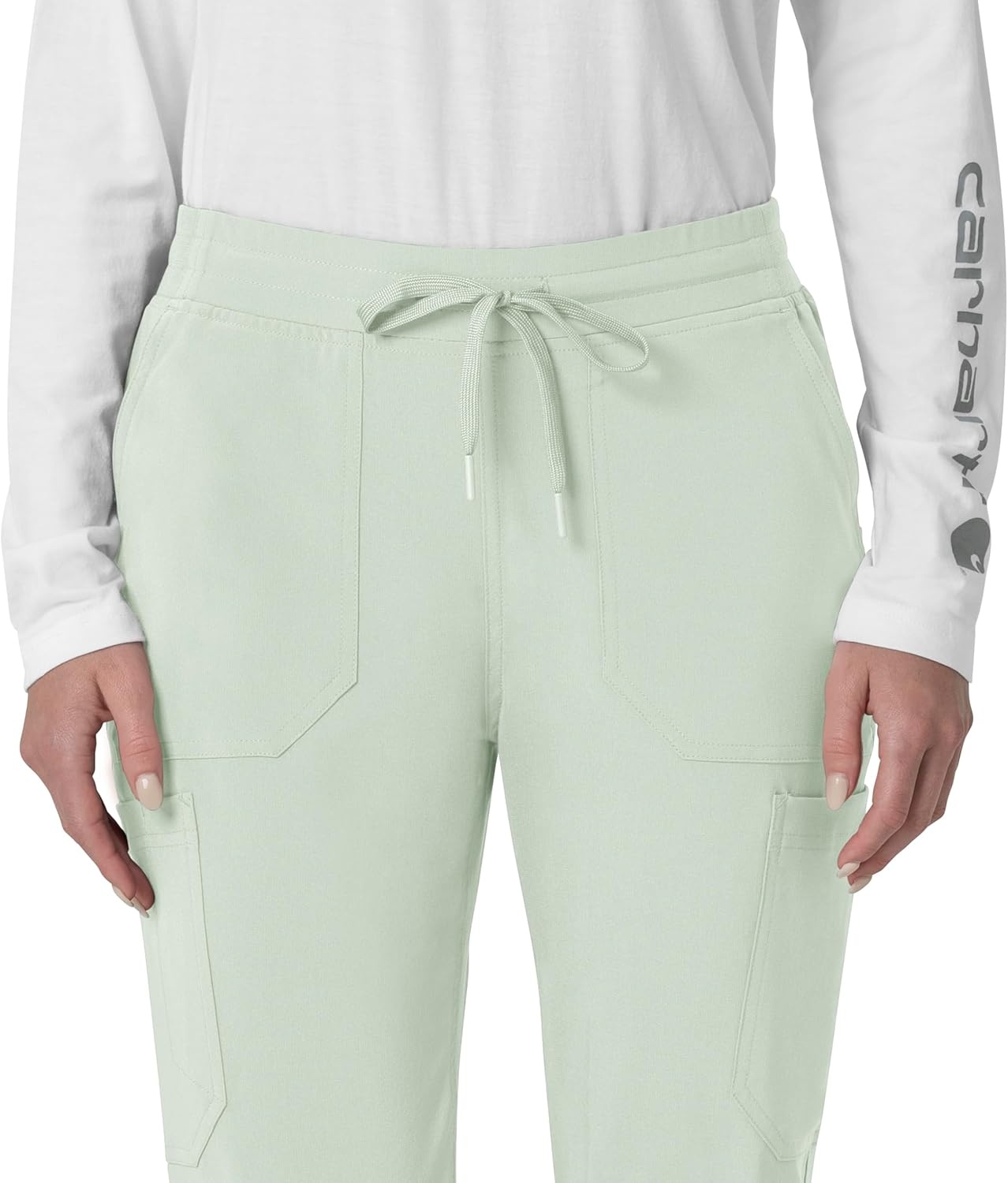 image:imageCarhartt Force CrossFlex Womens Cargo Jogger Scrub PantBig Sky