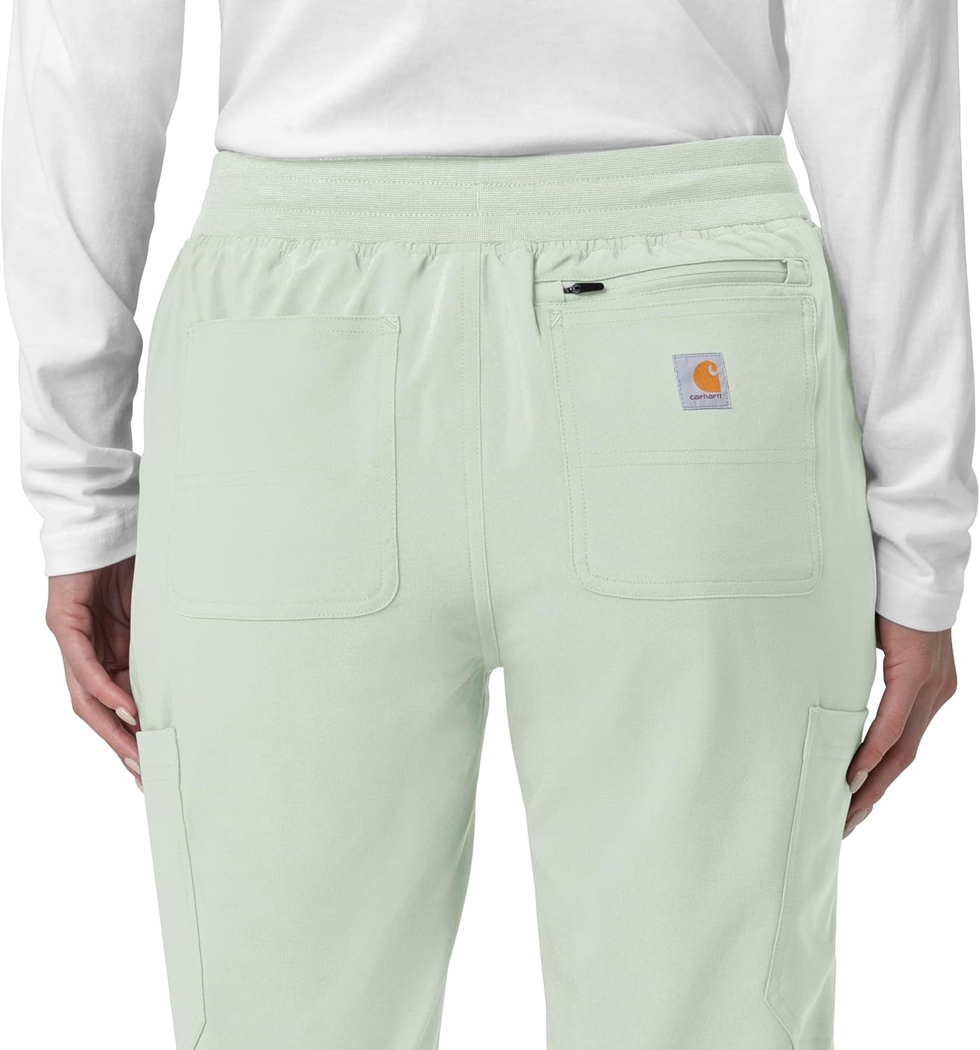 image:imageCarhartt Force CrossFlex Womens Cargo Jogger Scrub PantBig Sky
