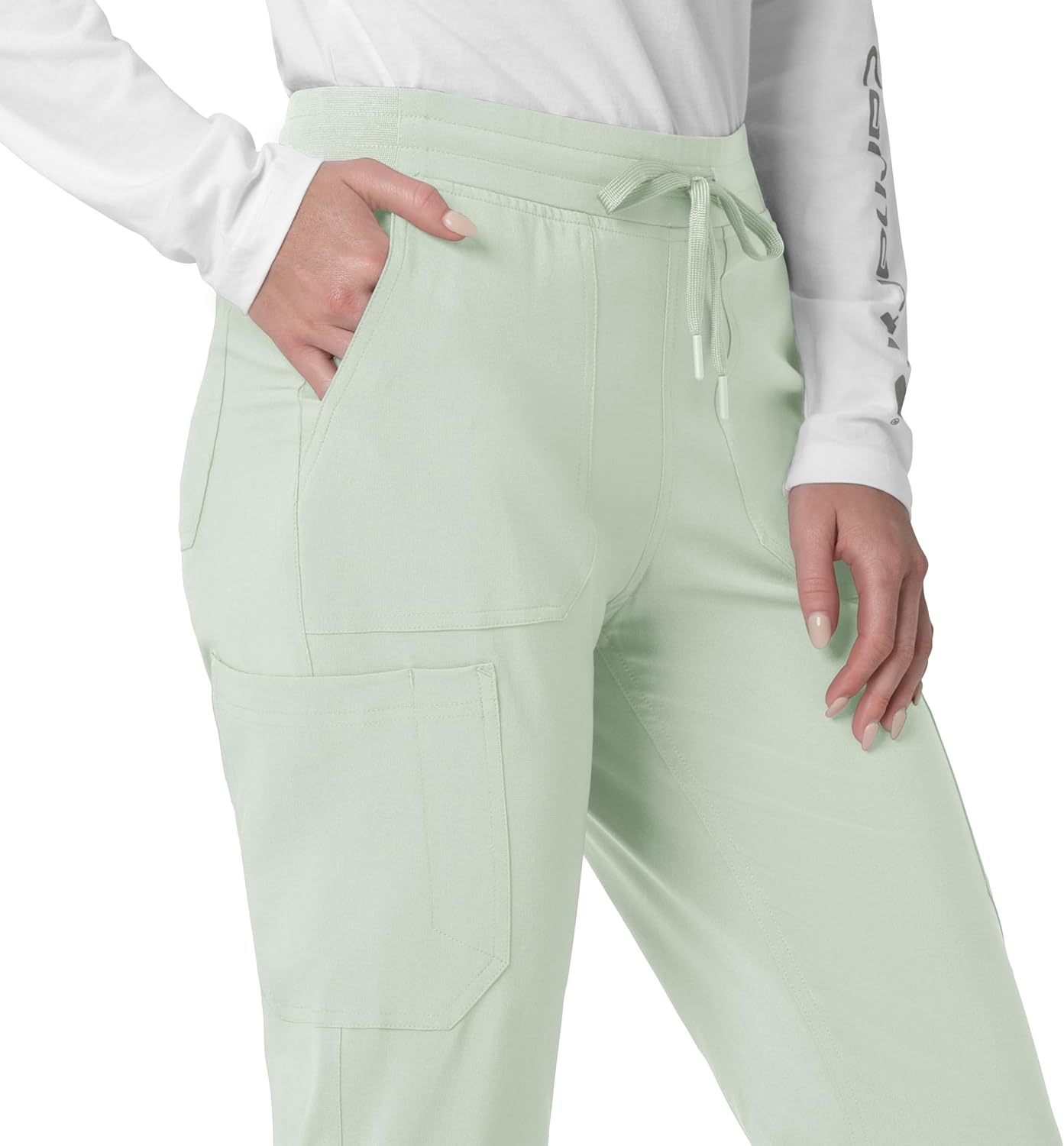image:imageCarhartt Force CrossFlex Womens Cargo Jogger Scrub PantBig Sky