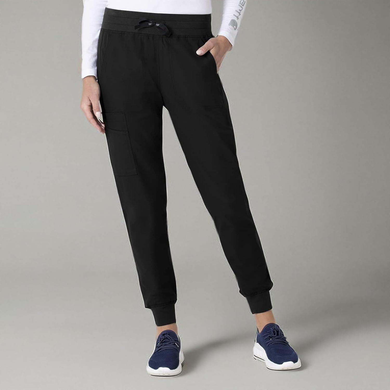 image:imageCarhartt Force CrossFlex Womens Cargo Jogger Scrub PantBlack