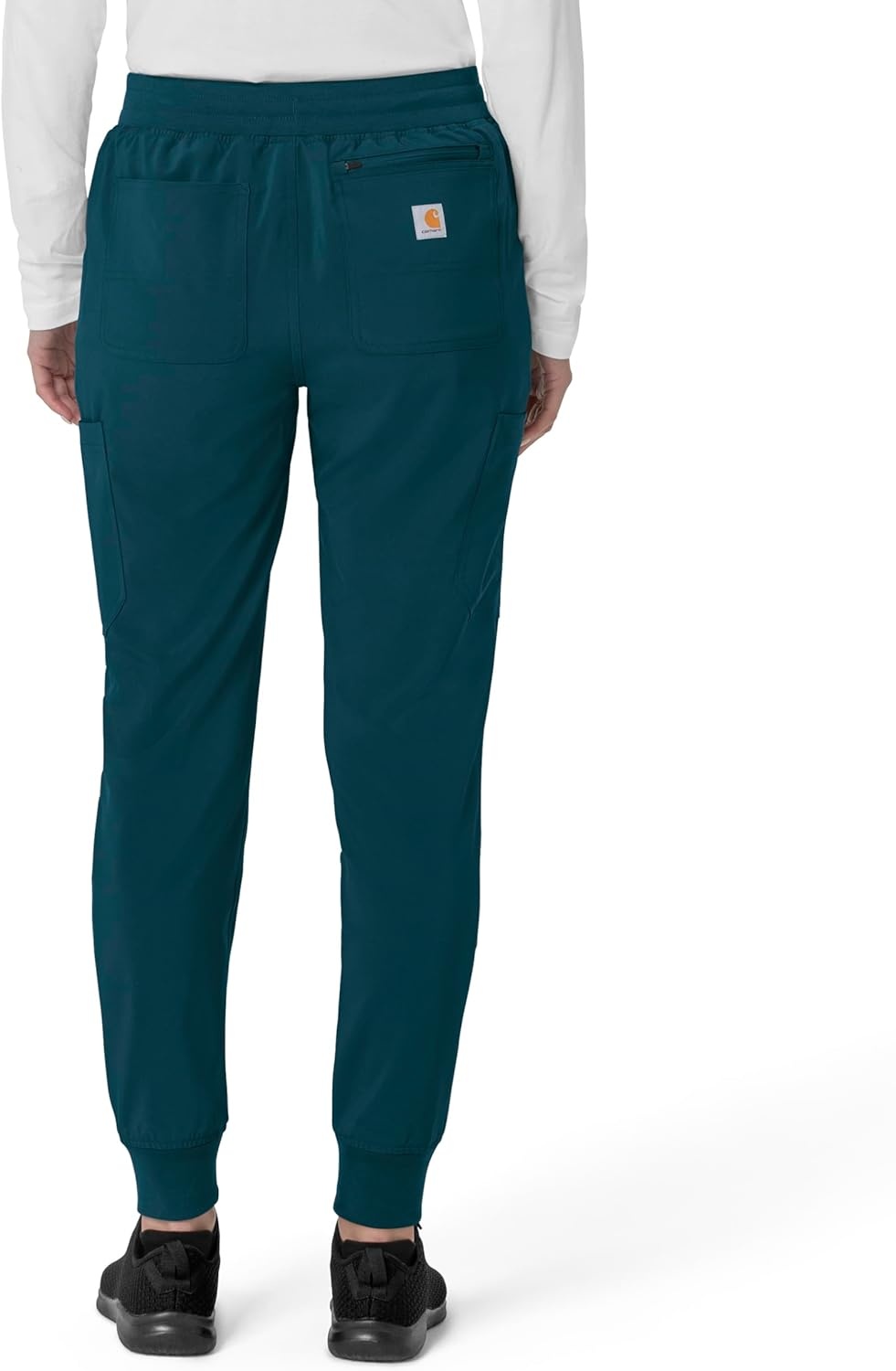 image:imageCarhartt Force CrossFlex Womens Cargo Jogger Scrub PantCaribbean