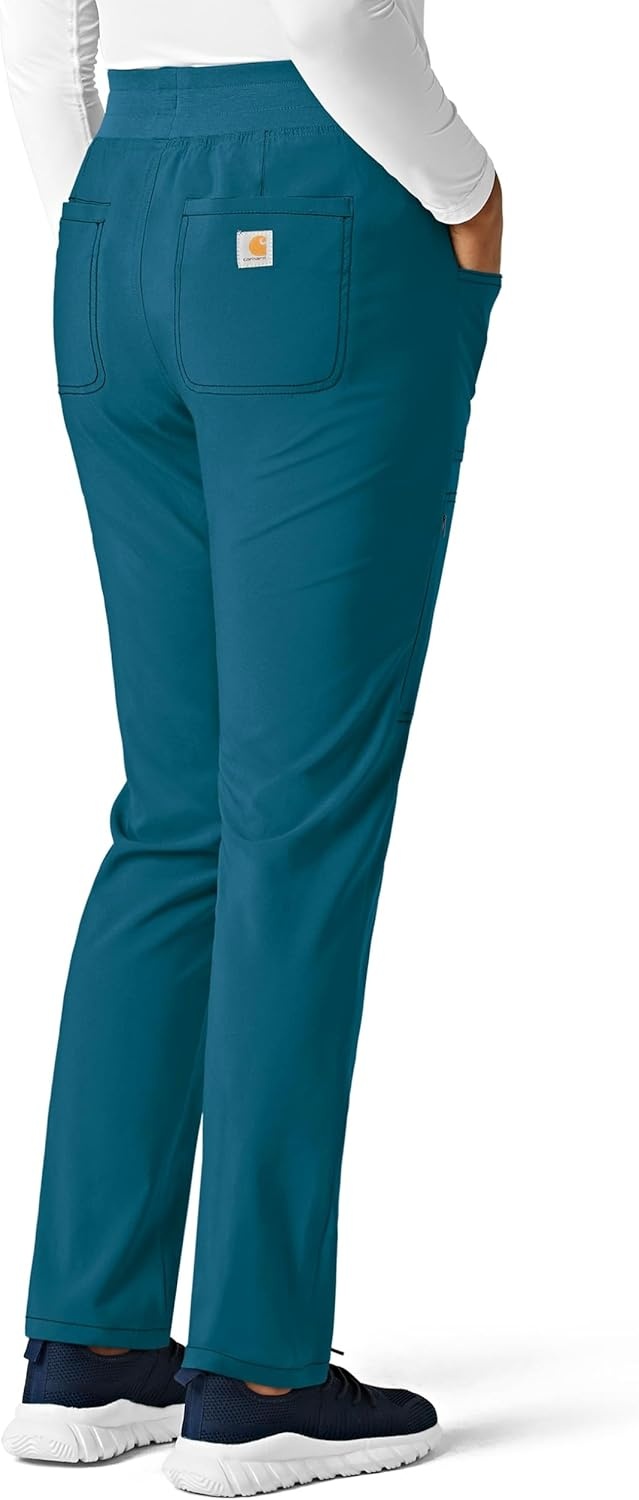 image:imageCarhartt Force CrossFlex Womens Cargo Jogger Scrub PantCaribbean Blue