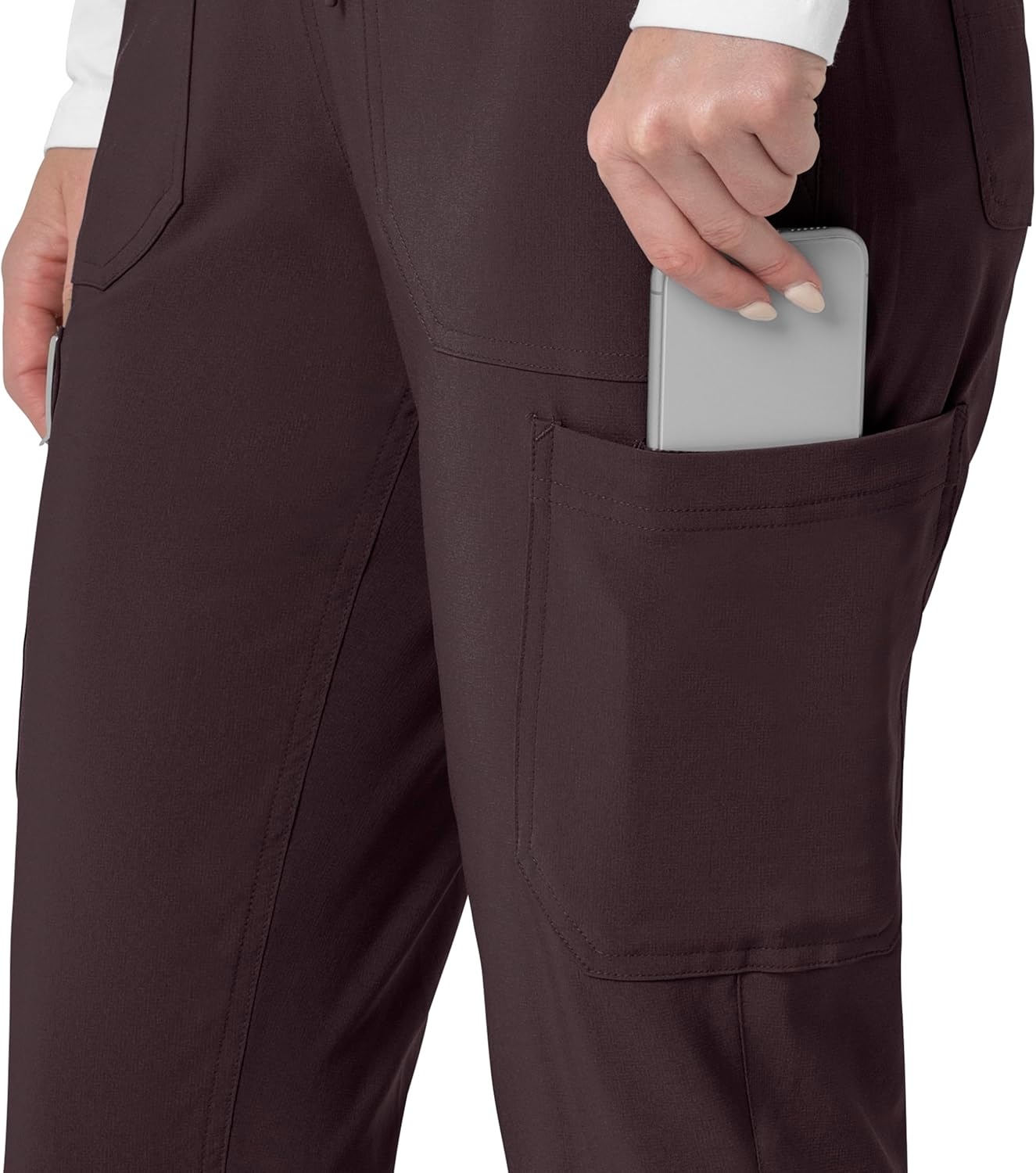 image:imageCarhartt Force CrossFlex Womens Cargo Jogger Scrub PantDark Sepia
