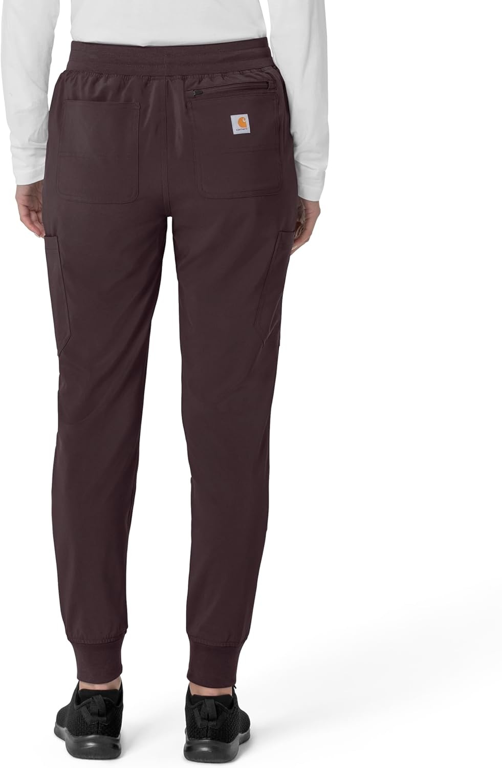 image:imageCarhartt Force CrossFlex Womens Cargo Jogger Scrub PantDark Sepia