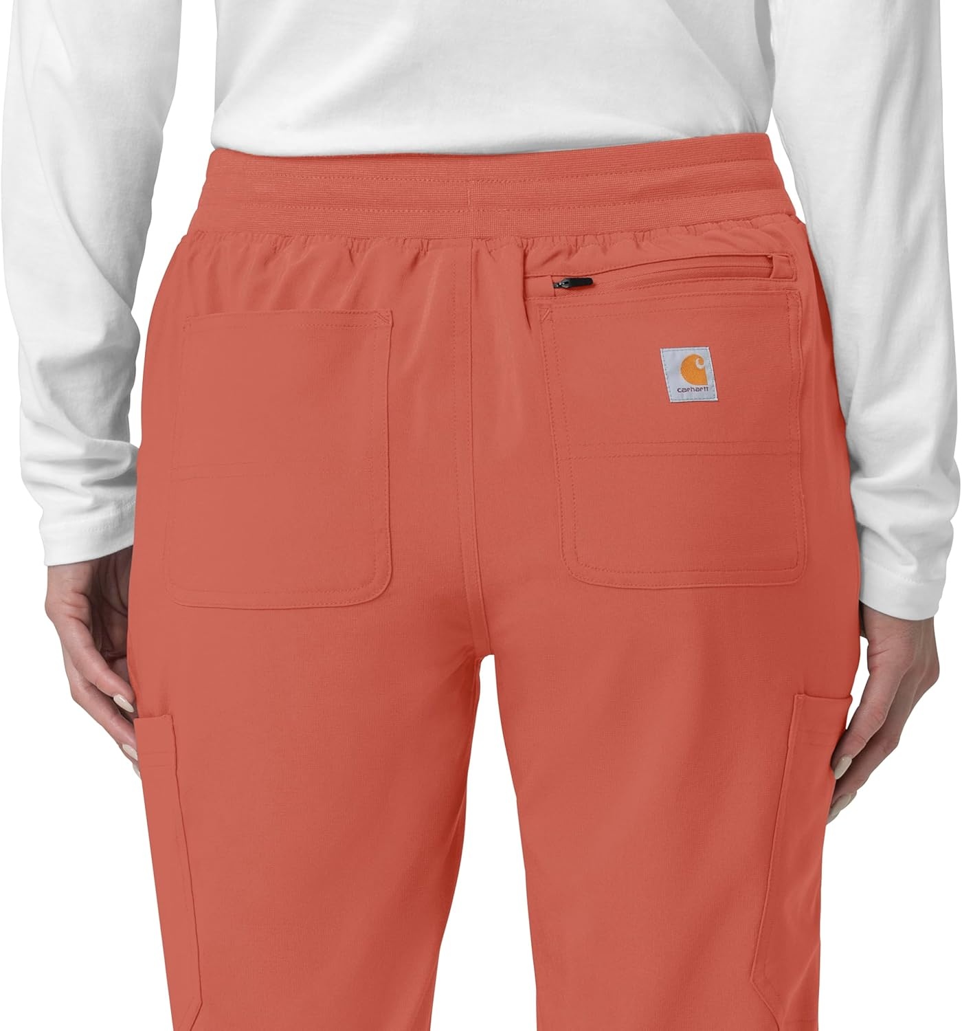 image:imageCarhartt Force CrossFlex Womens Cargo Jogger Scrub PantDusty Cedar