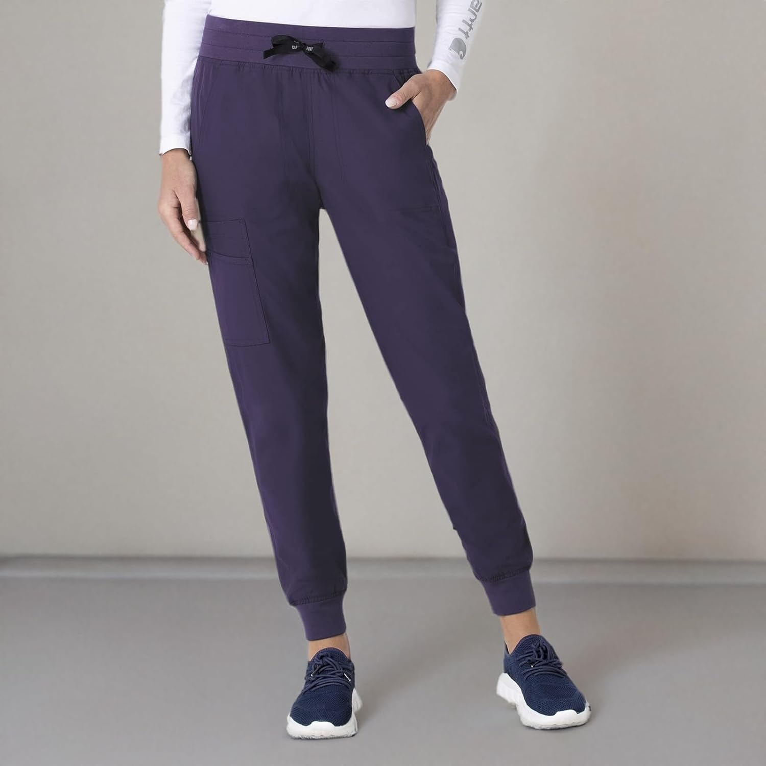image:imageCarhartt Force CrossFlex Womens Cargo Jogger Scrub PantGrape