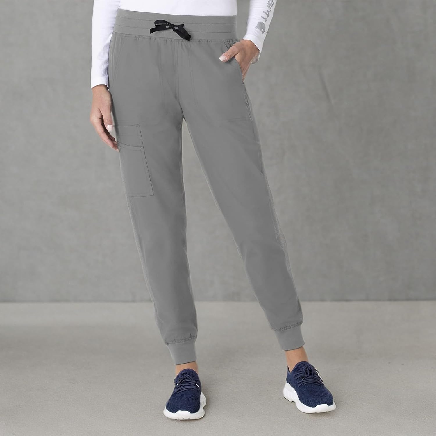 image:imageCarhartt Force CrossFlex Womens Cargo Jogger Scrub PantGrey