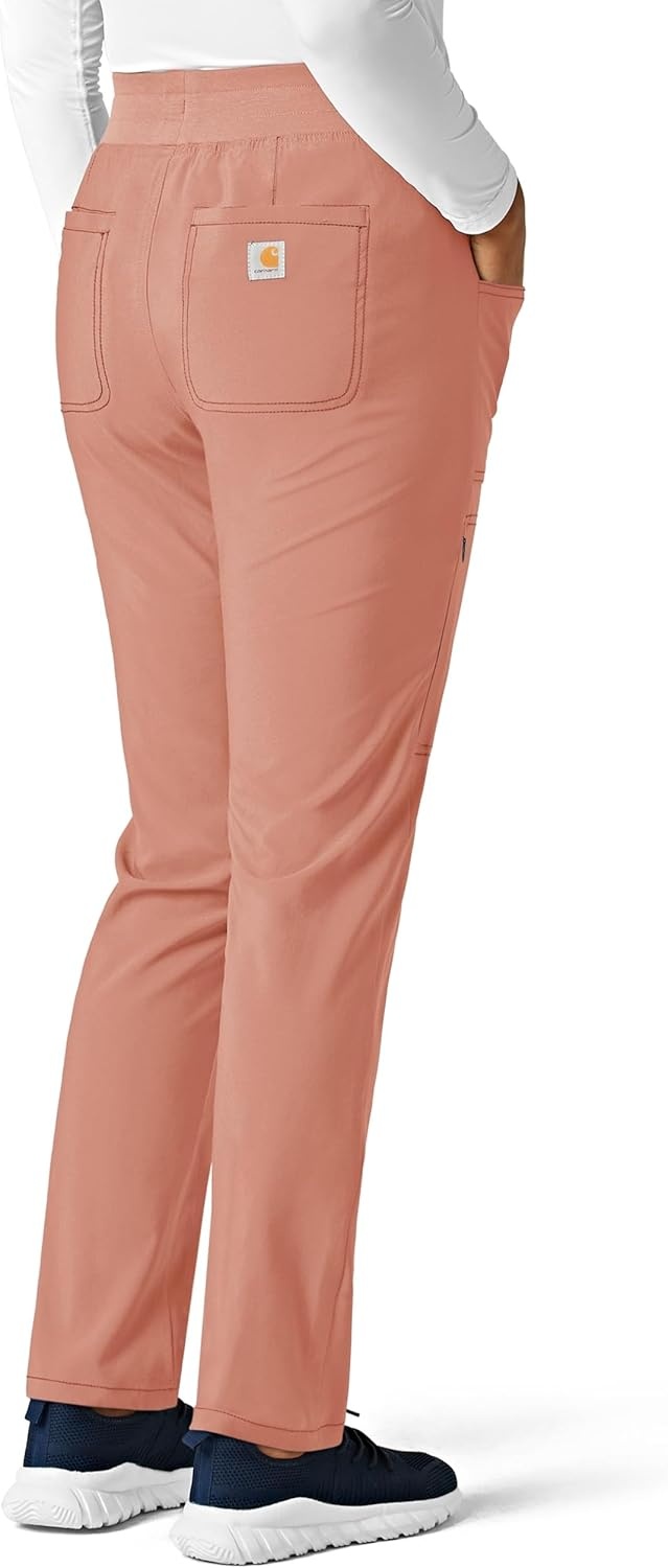 image:imageCarhartt Force CrossFlex Womens Cargo Jogger Scrub PantMauve