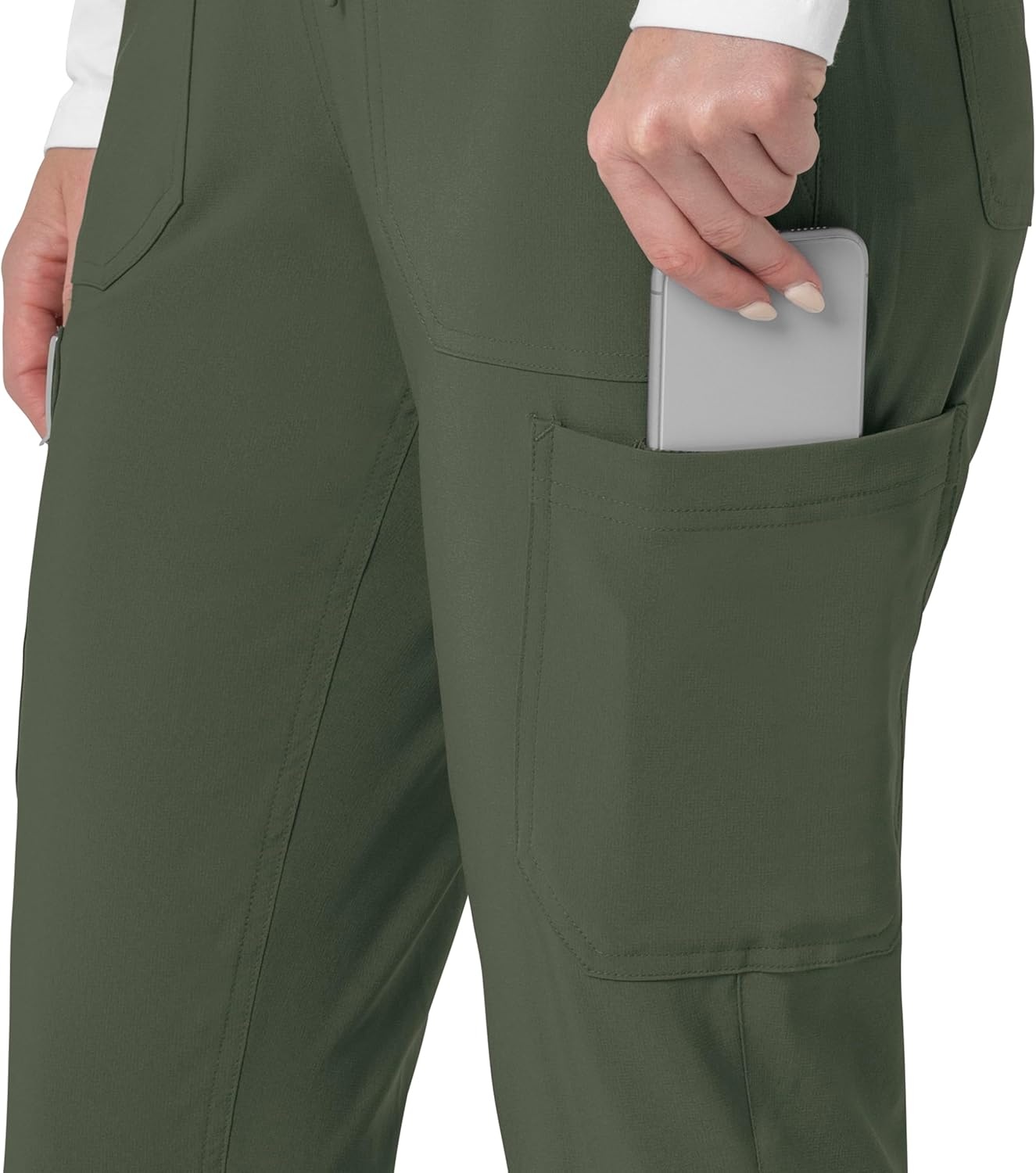 image:imageCarhartt Force CrossFlex Womens Cargo Jogger Scrub PantOlive