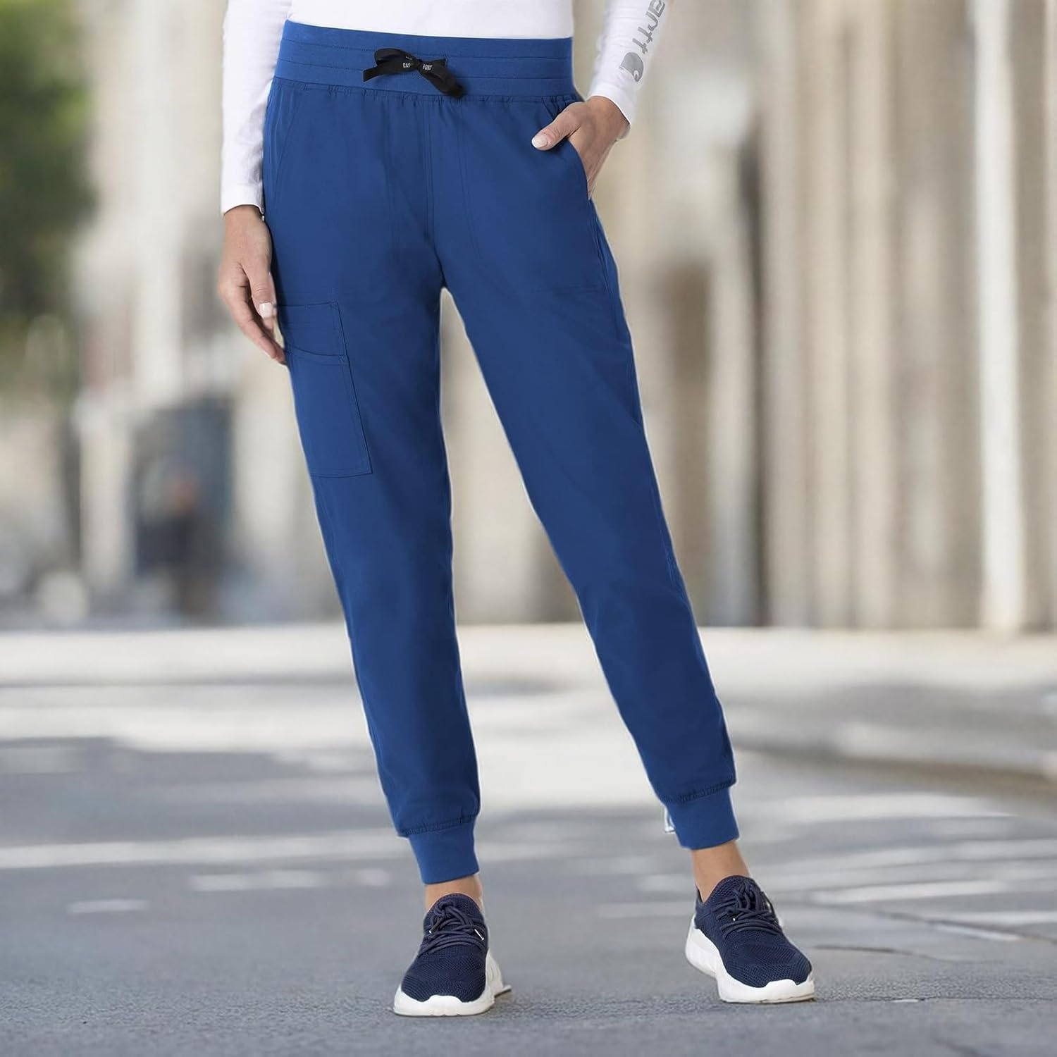 image:imageCarhartt Force CrossFlex Womens Cargo Jogger Scrub PantRoyal