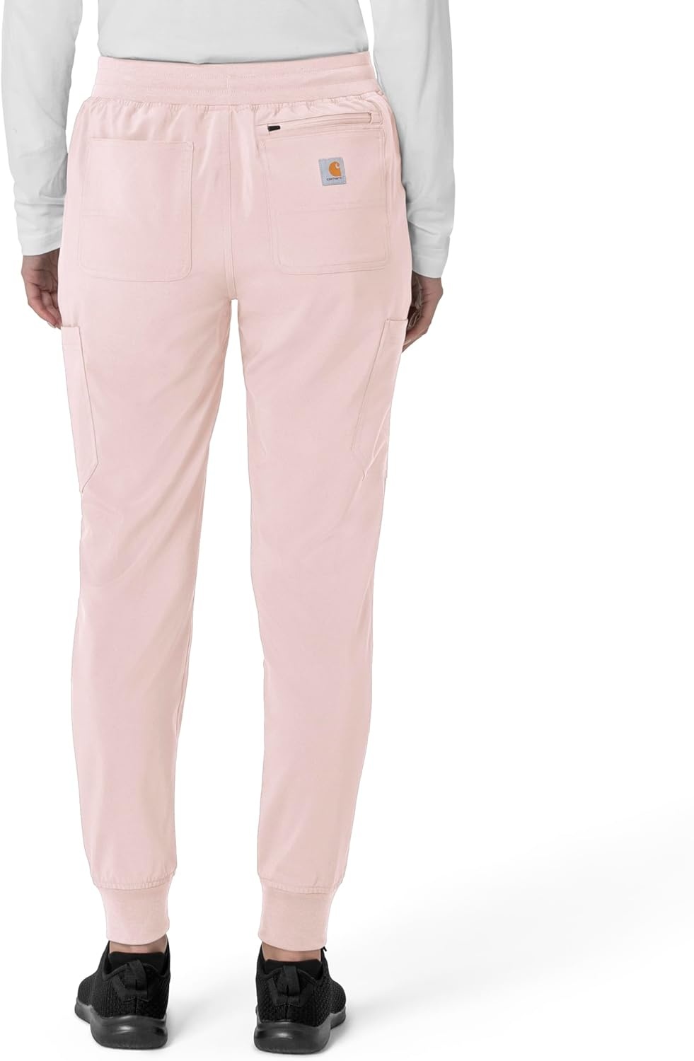 image:imageCarhartt Force CrossFlex Womens Cargo Jogger Scrub PantSoft Rose