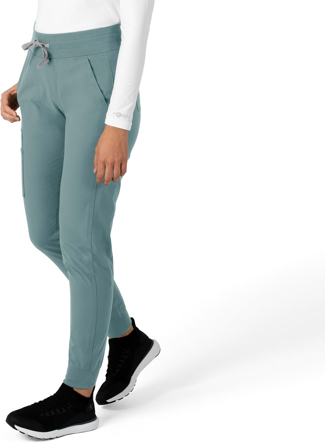 image:imageCarhartt Force CrossFlex Womens Cargo Jogger Scrub PantSummer Blue