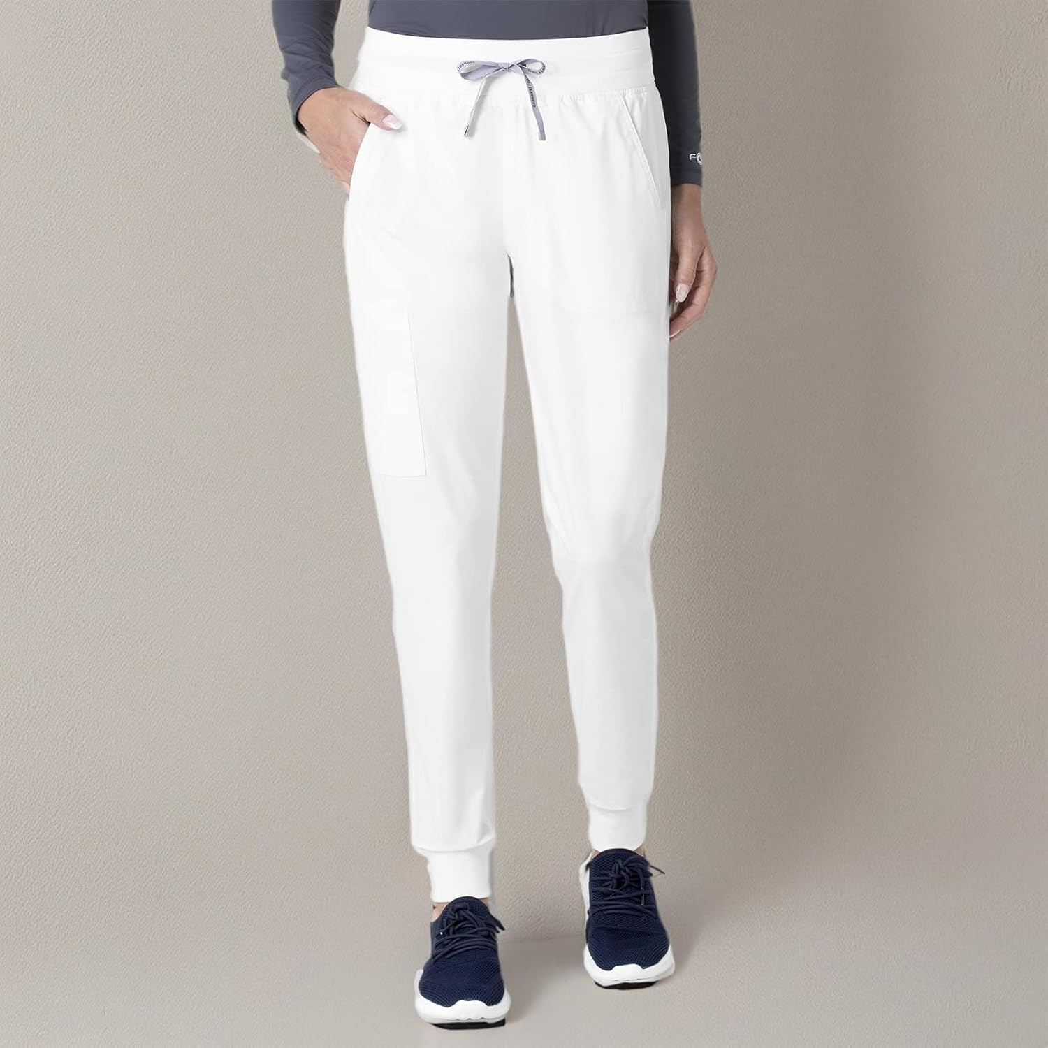 image:imageCarhartt Force CrossFlex Womens Cargo Jogger Scrub PantWhite