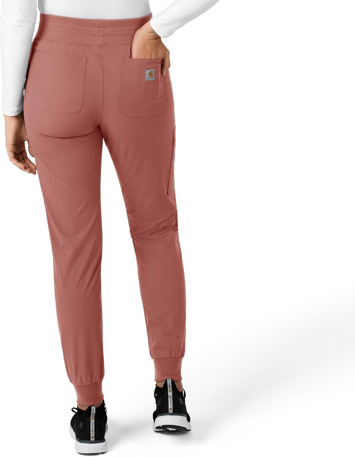 image:imageCarhartt Force CrossFlex Womens Cargo Jogger Scrub PantWildrose