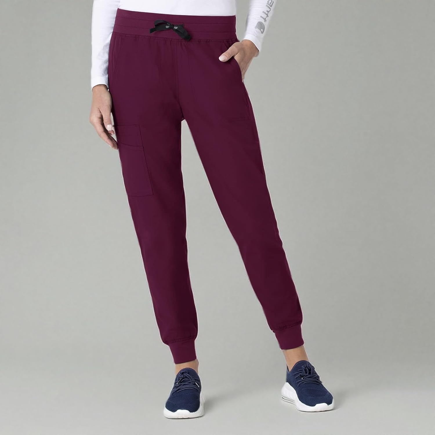 image:imageCarhartt Force CrossFlex Womens Cargo Jogger Scrub PantWine