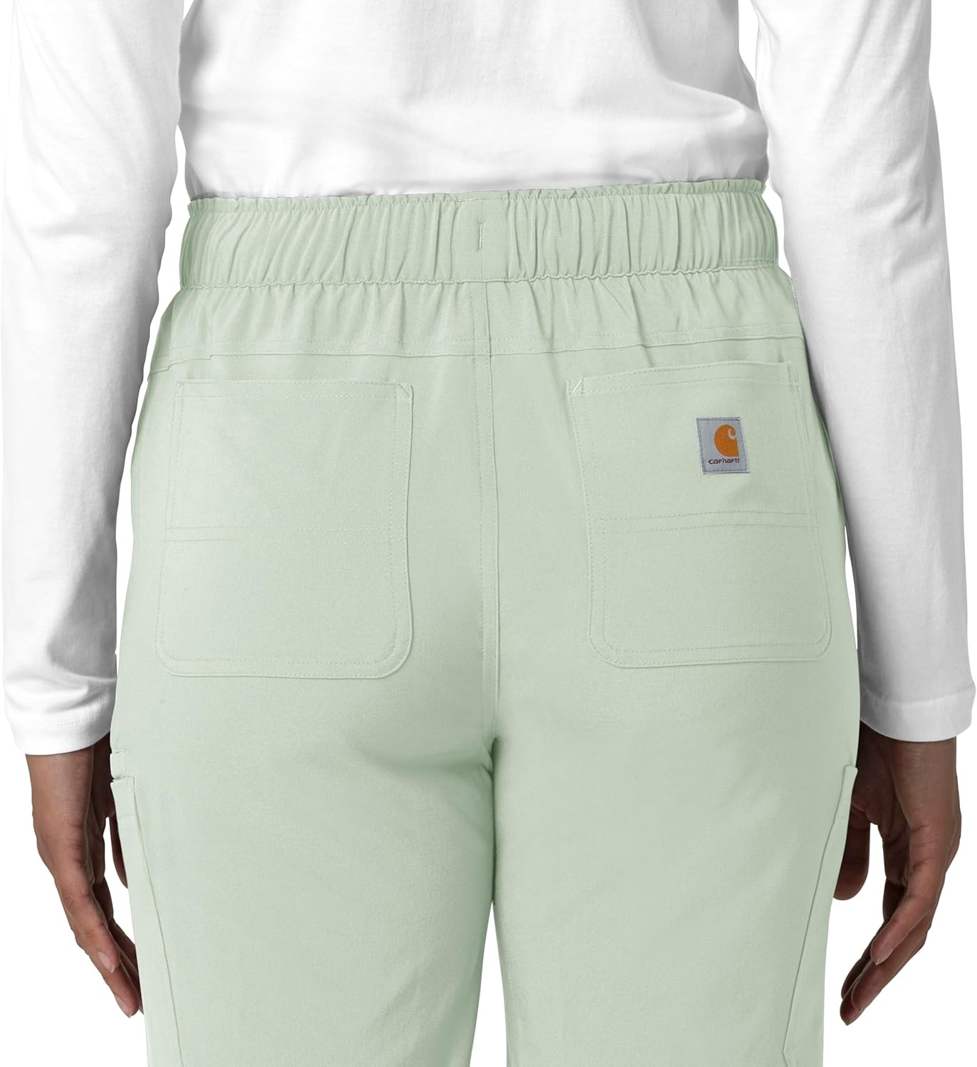 image:imageCarhartt Force CrossFlex Womens Straight Leg Cargo Scrub PantBig Sky