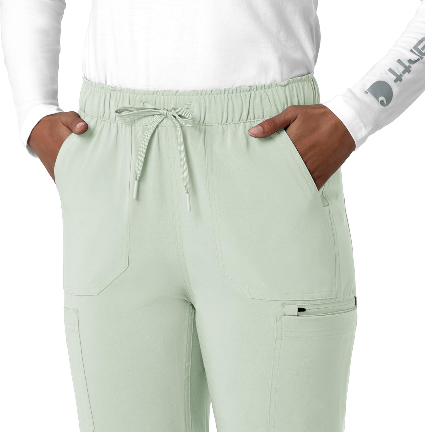 image:imageCarhartt Force CrossFlex Womens Straight Leg Cargo Scrub PantBig Sky